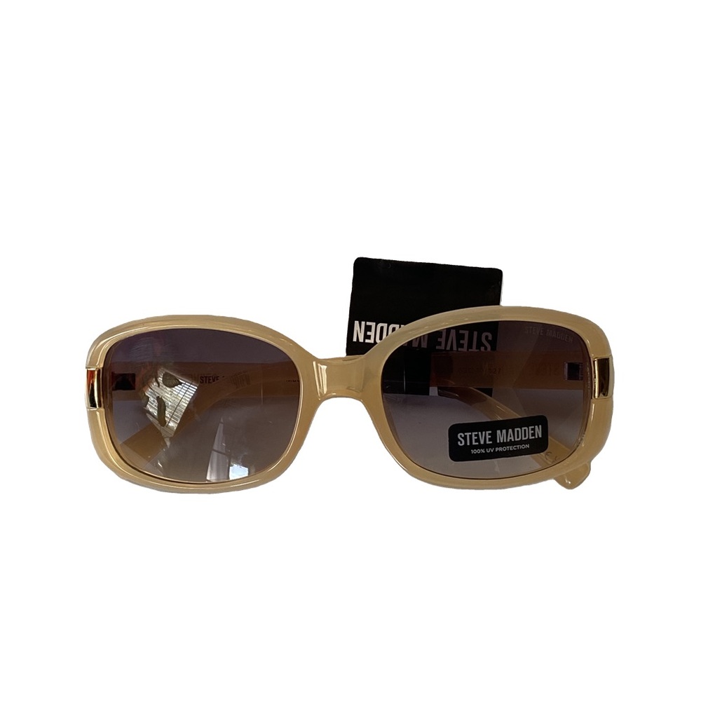 Steve Madden Square Gold Frame 100% UV Protection Sunglasses